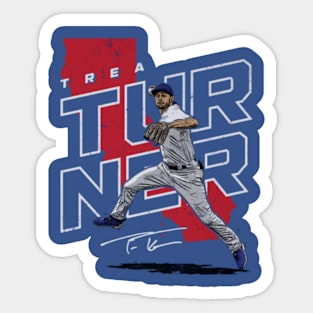 Trea Turner Los Angeles D Player Map Sticker